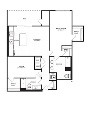2 beds, 2 baths, 1,273 sqft, $2,359