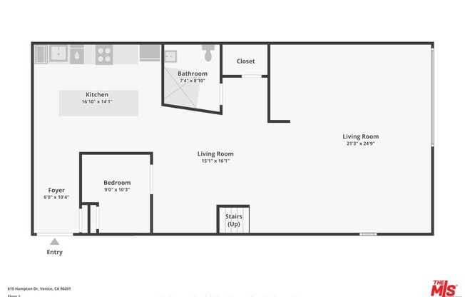 2 beds, 2 baths, 1,737 sqft, $9,500, Unit C304