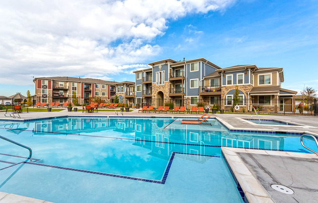 Swimming Pool at Solaire Apartments in Brighton, CO
