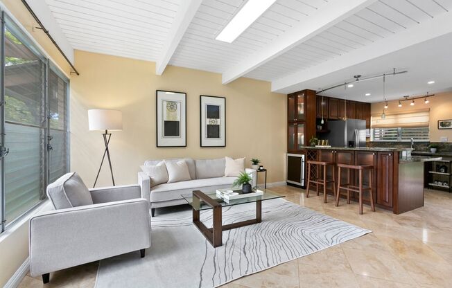Kahala Tropic Gardens 2 bed 1.5 bath Fully Remodeled Garden Condo
