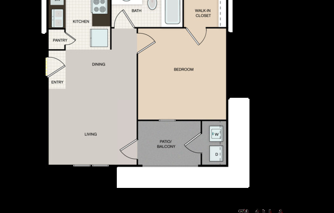 1 bed, 1 bath, 535 sqft, $1,579, Unit 0503