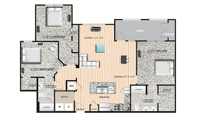 3 beds, 2 baths, 1,530 sqft, $2,025