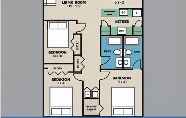 3 beds, 2 baths, 1,121 sqft, $1,750, Unit 176
