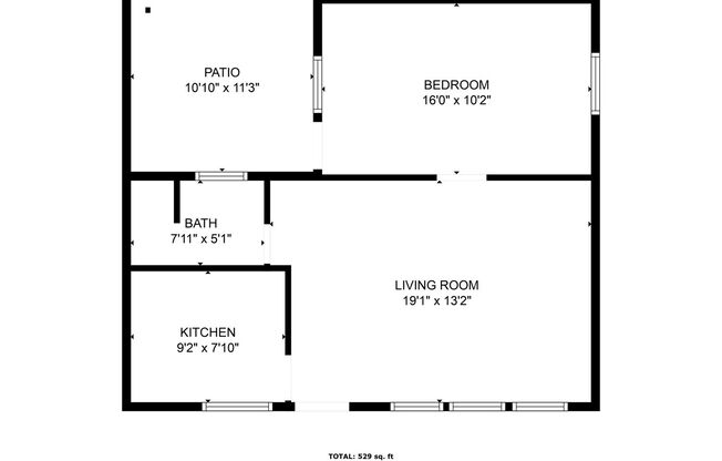 1 bed, 1 bath, 575 sqft, $1,775, Unit 15812