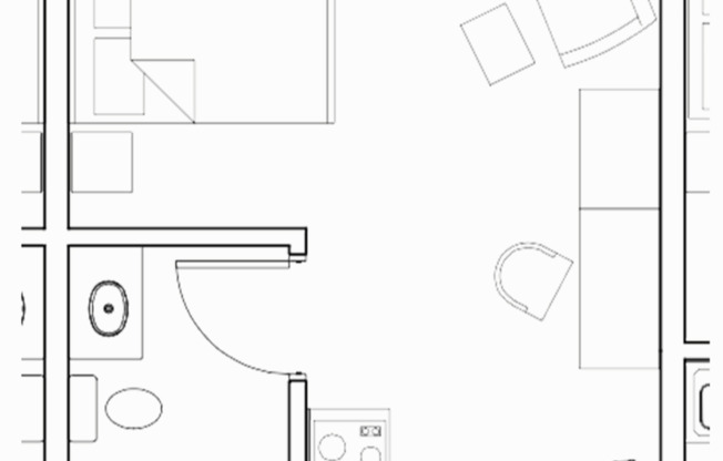 Studio, 1 bath, 289 sqft, $1,249, Unit 224
