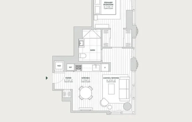 1 bed, 1 bath, 632 sqft, $6,200, Unit 3D