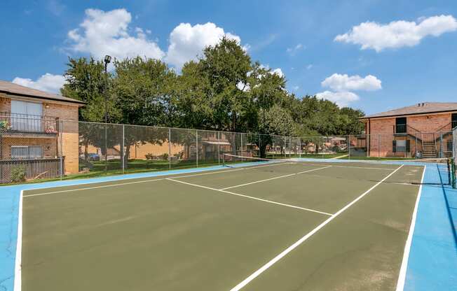 the tennis courts are available for tenants to use