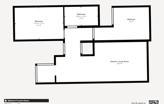 2 beds, 1 bath, 913 sqft, $1,399, Unit 407 Unit 204