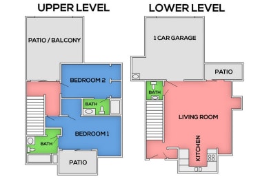 2 beds, 2.5 baths, 1,100 sqft, $2,795