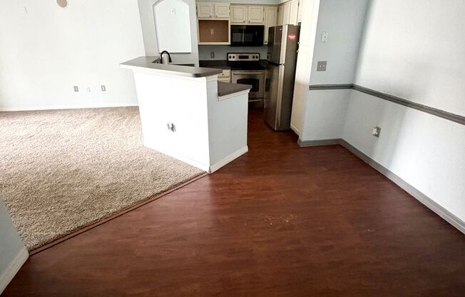 AVAILABLE NOW: First-floor 2-bedroom, 1-bath condo in Gated Community