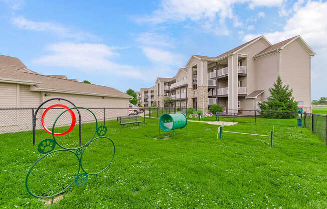 Dog Park with Equipment