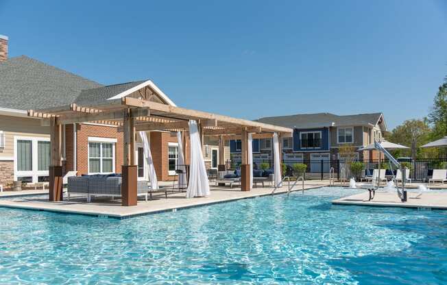 take a dip in our resort style pool at The Bend Arbordale, Williamsburg, 23188