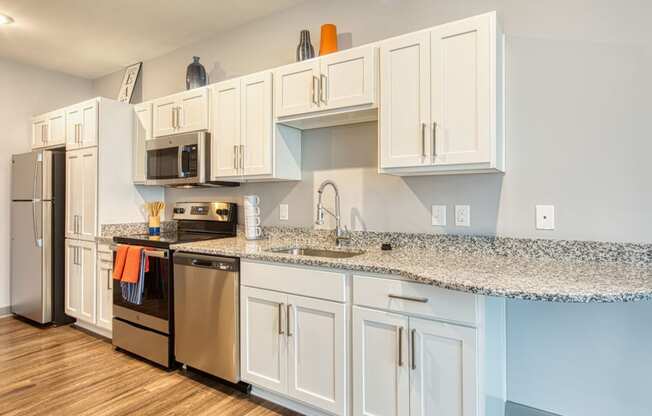 Ellipse Kitchen in studio apartment