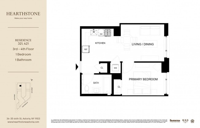 1 bed, 1 bath, $3,093, Unit 321