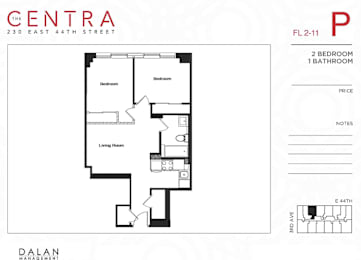 2 beds, 1 bath, $4,900