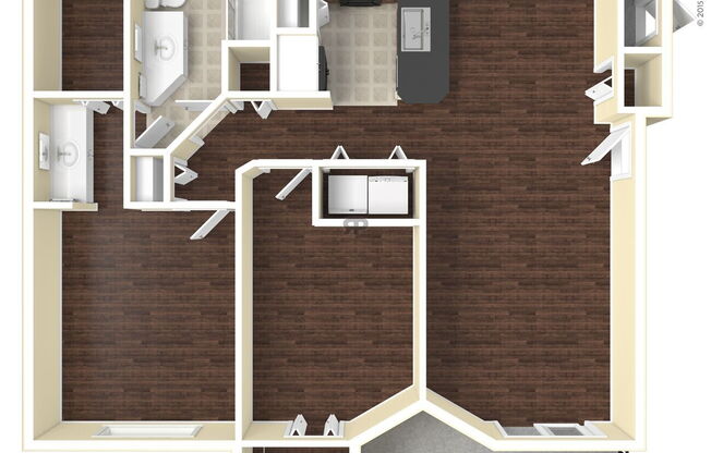 2 beds, 1 bath, 1,004 sqft, $1,275