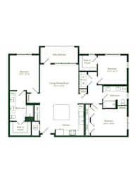 3 beds, 3 baths, 1,432 sqft, $3,133