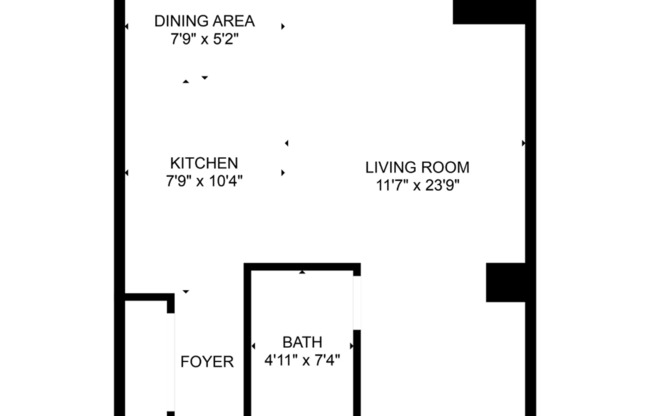 Studio, 1 bath, 430 sqft, $685, Unit 137