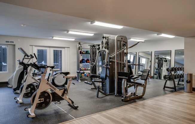 Cardio and Strength Training Equipment at the Fitness Center