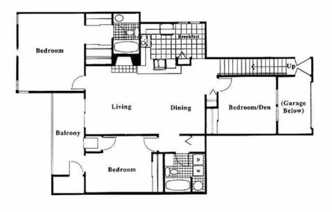 3 beds, 2 baths, 1,225 sqft, $1,920, Unit 9407-204