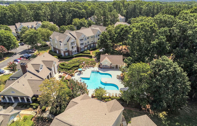 Legacy Arboretum Apartments aerial view of community