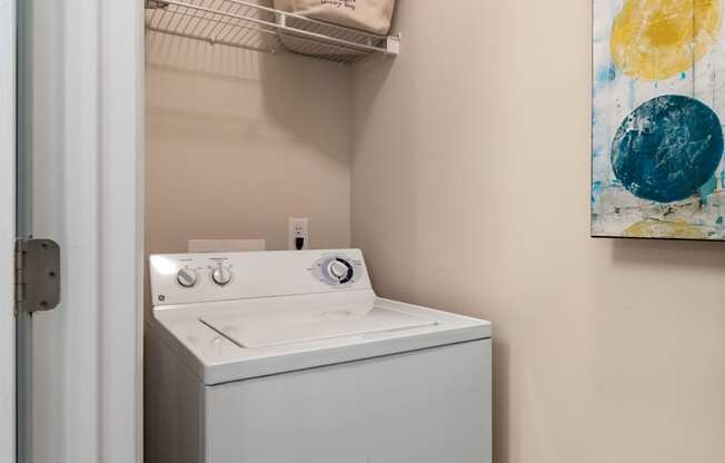 Full-Sized Washer And Dryer at Abberly Green Apartment Homes, North Carolina