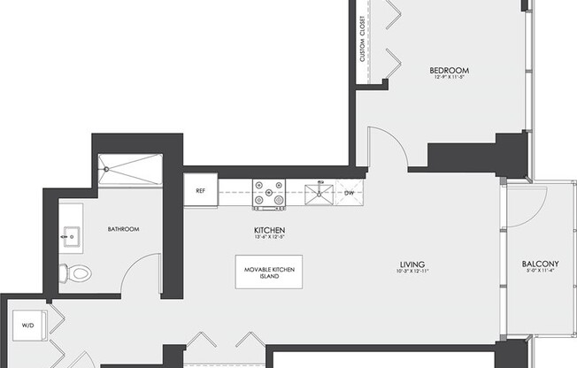 1 bed, 1 bath, $2,663