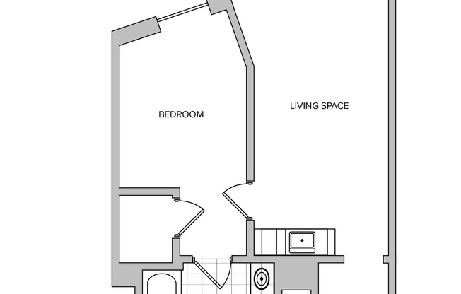 1 bed, 1 bath, 478 sqft, $1,265, Unit 17-608