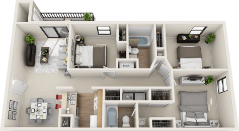 3 beds, 2 baths, 1,317 sqft, $1,720