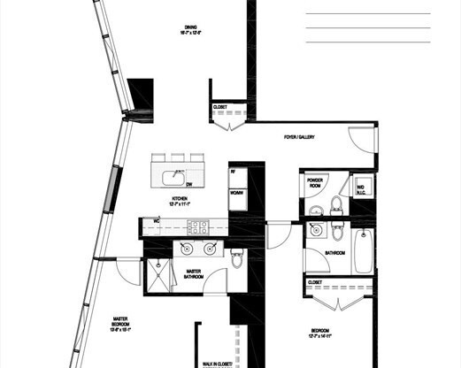 2 beds, 2.5 baths, 1,794 sqft, $9,500, Unit 22B