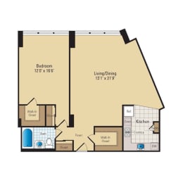 1 bed, 1 bath, 835 sqft, $2,045