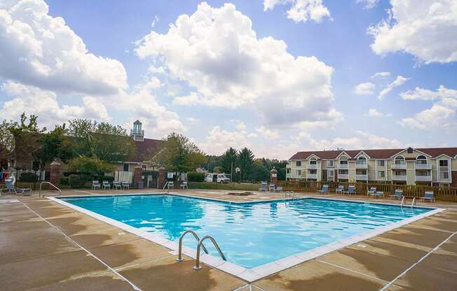 Sundeck with Gorgeous Views at South Bridge Apartments, Fort Wayne