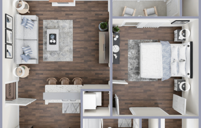 1 bed, 1 bath, 600 sqft, $1,334