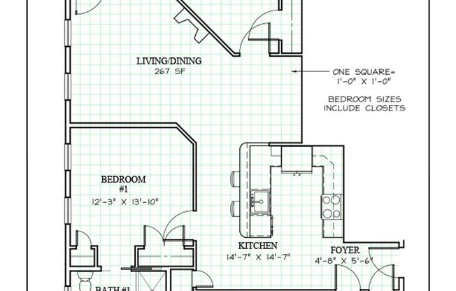 2 beds, 2 baths, 1,047 sqft, $2,975, Unit 401