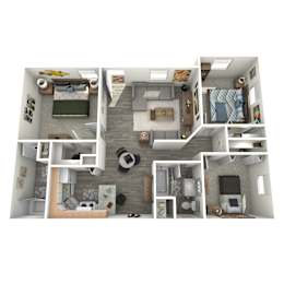 3 beds, 2 baths, 1,000 sqft, $1,425