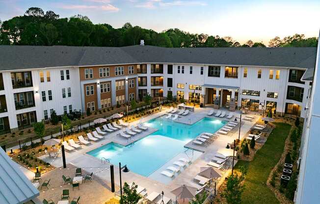 Resort Style Pool with Sun Deck & Grill Area