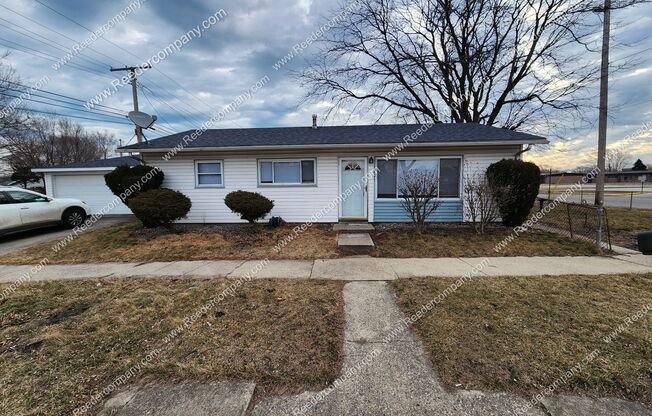 3 bedroom 1 bathroom Ranch with a 2 car garage