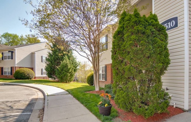 A residential building with a number 510 on it.