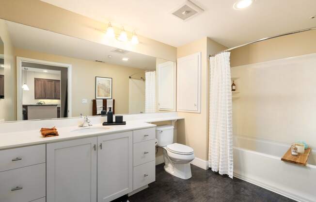 a bathroom with a sink toilet and a shower