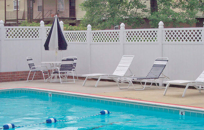 Pool at Chateau Terrace Apartments in Wilmington NC