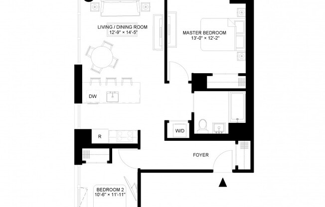 2 beds, 1 bath, 950 sqft, $5,171, Unit 2728