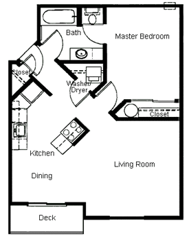 1 bed, 1 bath, 660 sqft, $1,015, Unit 83