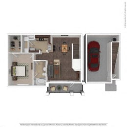 1 bed, 1 bath, 896 sqft, $1,418