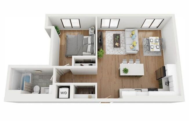 1 bed, 1 bath, 706 sqft, $1,633, Unit 405