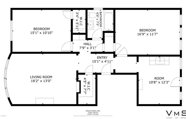 2 beds, 1 bath, 1,000 sqft, $1,200, Unit 2415-2