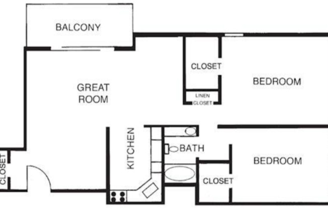 2 beds, 1 bath, 1,050 sqft, $1,268