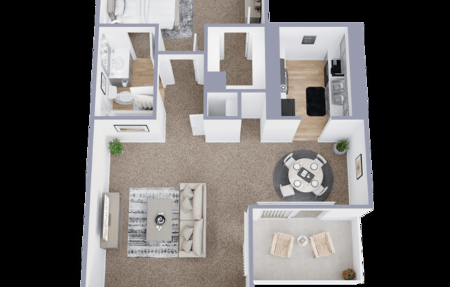 1 bed, 1 bath, 690 sqft, $1,529