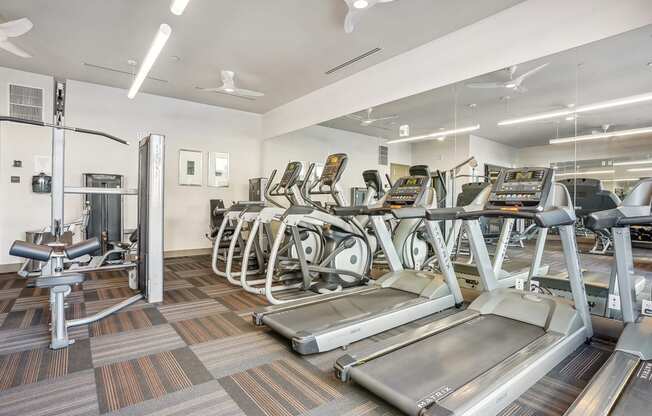 our state of the art fitness center is equipped with cardio equipment and weights for fitness