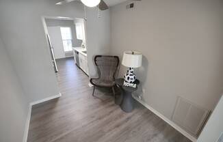 Foyer area with ceiling fan  at Huntington Apartments, North Carolina