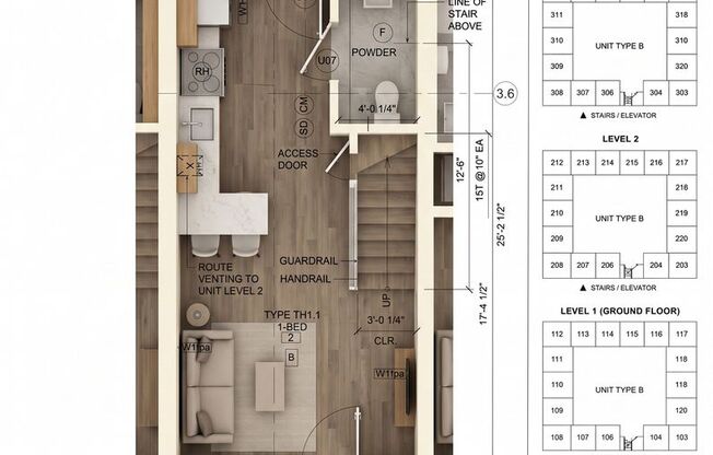 Studio, 1 bath, 688 sqft, $2,455, Unit 2